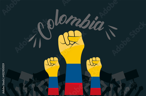 colombians hands fists