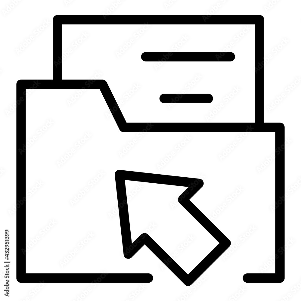 Api personal folder icon. Outline Api personal folder vector icon for web design isolated on white background Api personal folder icon. Outline Api personal folder vector icon for web design isolated on white background