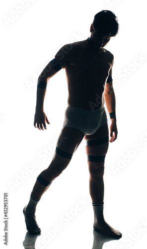 Man with beautiful muscular torso in underwear