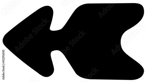 Black Thick Arrow