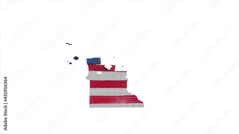 Minnesota State of the United States of America. Animated 3d pixel location marker on the map. Easy to use with screen transparency mode on your video. Minnesota State of the United States of America. Animated 3d pixel location marker on the map. Easy to use with screen transparency mode on your video.