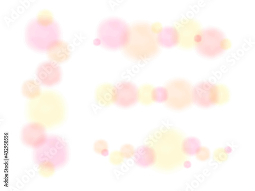 ふんわりドットのイラスト背景、水彩風