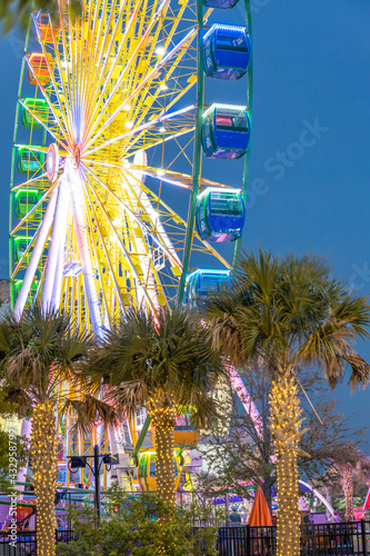 Myrtle Beach - Sky (Ferris) Wheel close up.