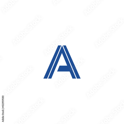 letter a alphabet abc logo isolated