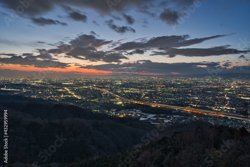 大阪府 交野山からの大阪夜景 © taka