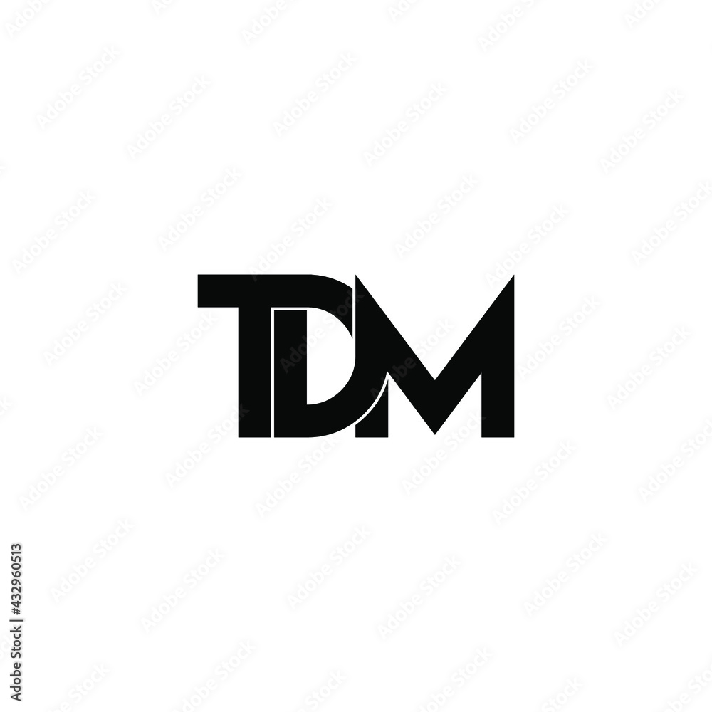 tdm letter original monogram logo design tdm letter original monogram logo design