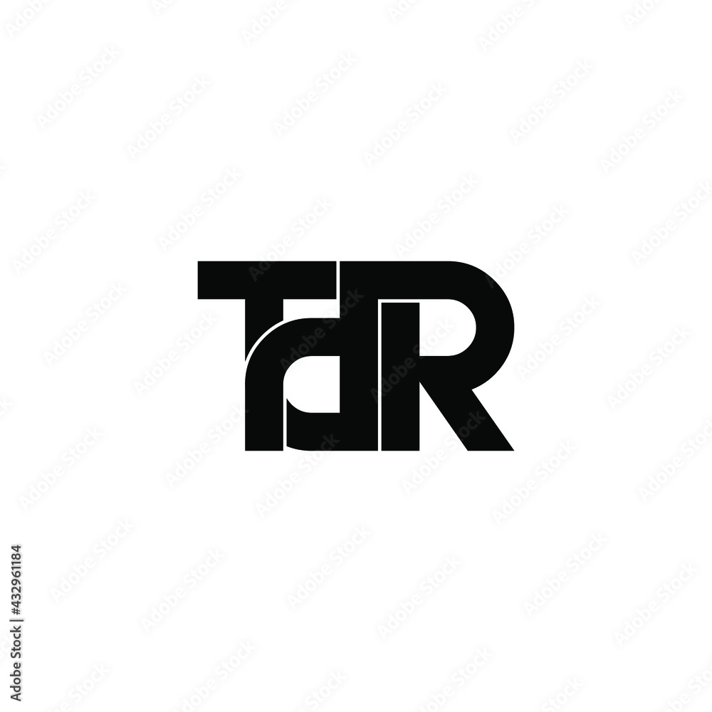 Obraz premium tdr letter original monogram logo design