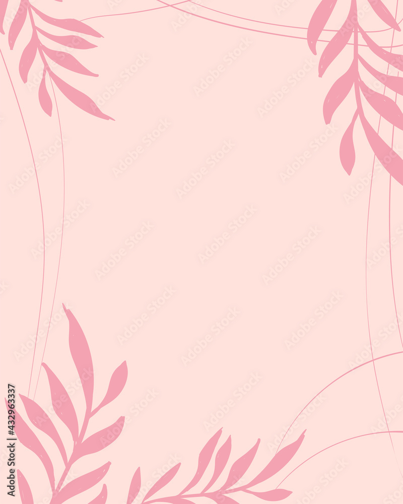Card with orange leaves Card with orange leaves