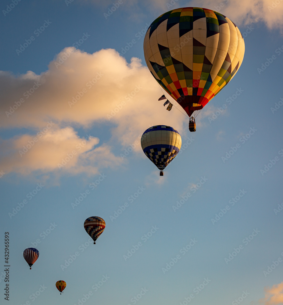 Fototapeta premium hot air balloon in flight