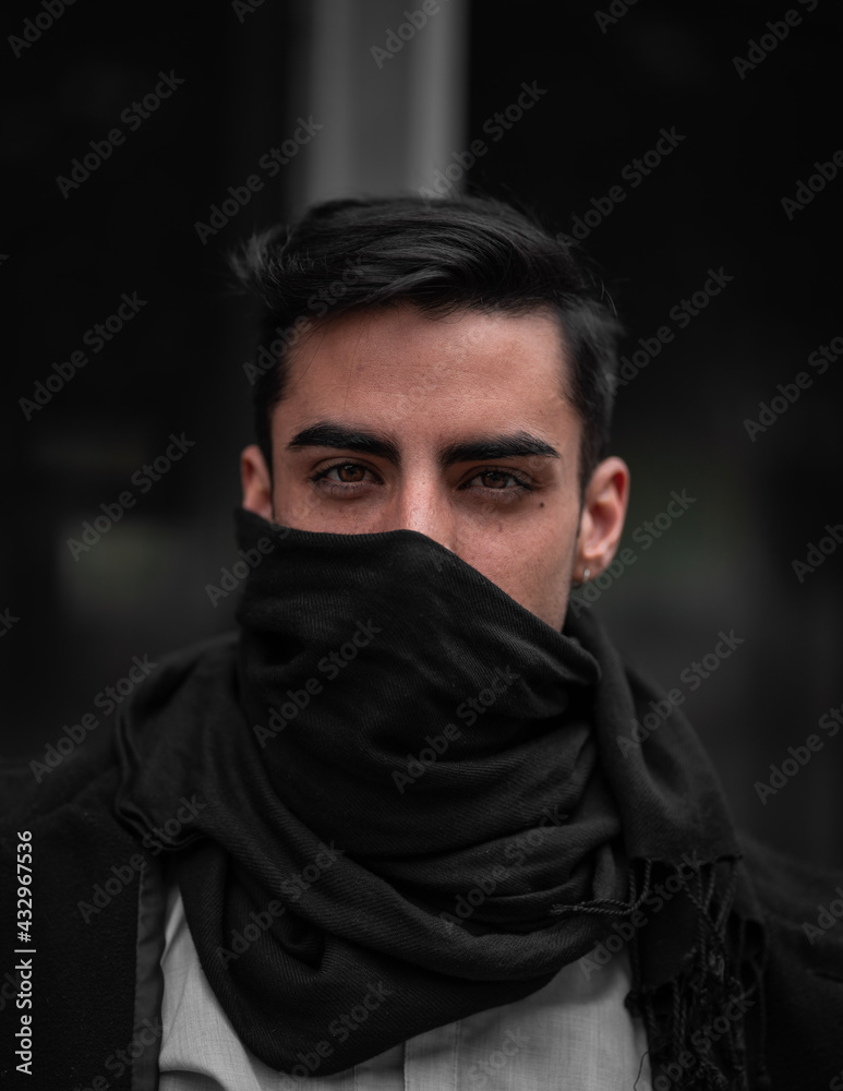 man with a hood man with a hood