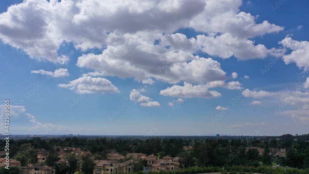 Gorgeous clouds in Orange County, California 