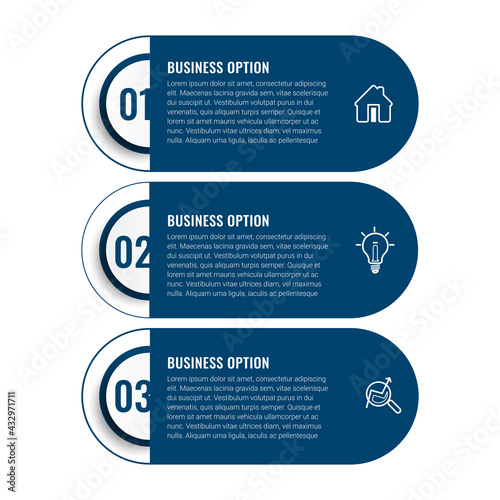 vector illustration Infographic design template with icons. can be used for workflow layout, diagram, annual report, web design.
