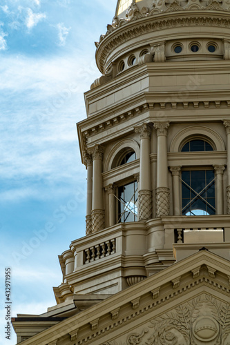 Wyoming State Capitol Building in Cheyenne, WY on a bright sunny spring day photo