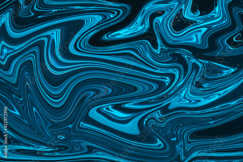 Abstract Classic Blue Marbled background, fluid paint art, wavy wallpaper, marbling texture, blue violet lines, artistic fashion backdrop, Pattern Abstract Wave Texture .