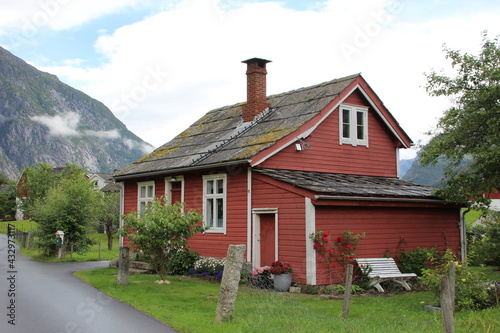 Rural scene in Eidfjord, Norway.