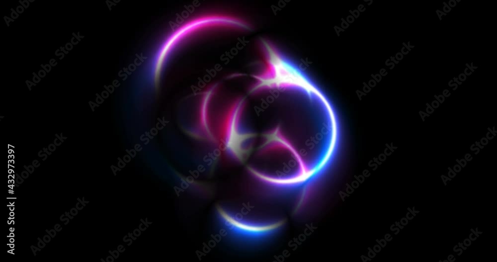 Blue and purple neon glowing smooth circles abstract motion background. Seamless looping. Video animation 4K 4096x2160 Blue and purple neon glowing smooth circles abstract motion background. Seamless looping. Video animation 4K 4096x2160