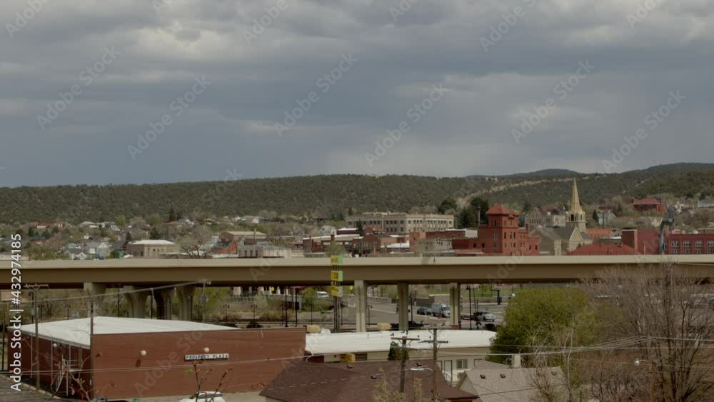 Small town hidden in the rocky mountains Small town hidden in the rocky mountains