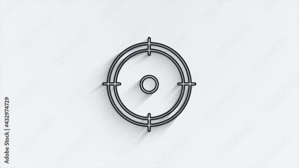 Business line shadow icon. Marketing network. Money line icon. Motion graphics. Business line shadow icon. Marketing network. Money line icon. Motion graphics.