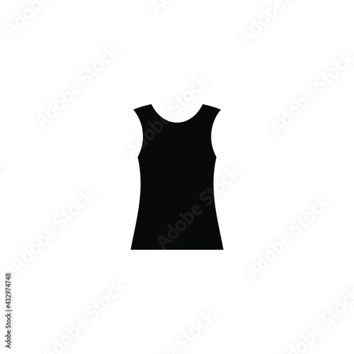 simple clothes and dress icon