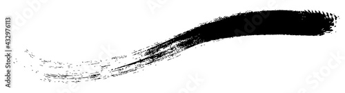 アナログタッチ素材：筆の質感 墨 インク 筆模様 波模様