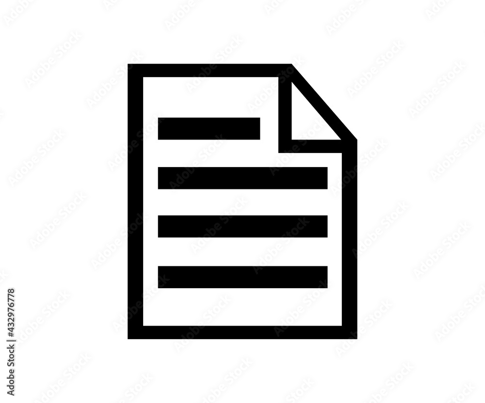 File icon vector. Document icon illustration File icon vector. Document icon illustration
