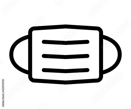 Mouth guard, Mask, Medicine Vector Icon Illustration