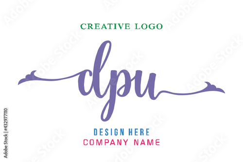 DPU lettering logo is simple, easy to understand and authoritative photo