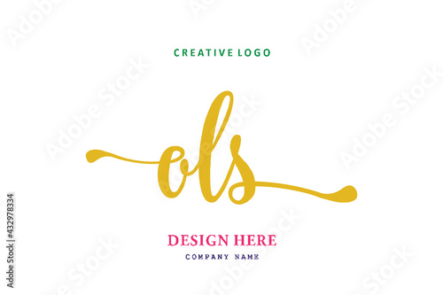 OLS lettering logo is simple, easy to understand and authoritative