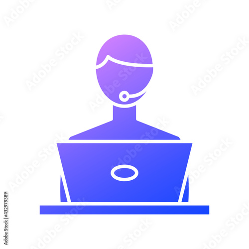 Customer service avatar icon