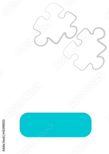 Vertical illustration format A4 - the design of the screen of the phone or tablet for inscriptions and photos