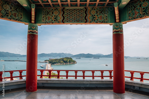 Wallpaper Mural View of Odongdo Island and sea from Jasan Park in Yeosu, Korea Torontodigital.ca