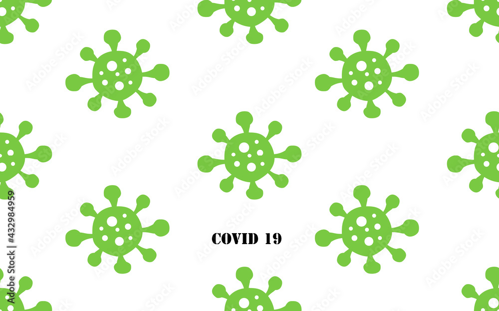 Covid 19 illustration icon background design Covid 19 illustration icon background design