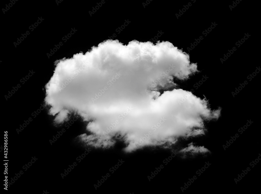 white Clouds isolated on black background. white Clouds isolated on black background.