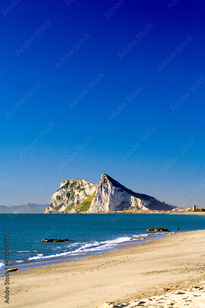 Fototapeta premium Rock of Gibraltar from the East.