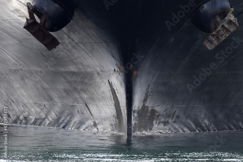 Obraz na płótnie oil tanker ship prow