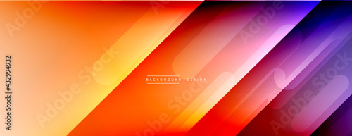 Dynamic lines abstract background. 3D shadow effects and fluid gradients. Modern overlapping forms