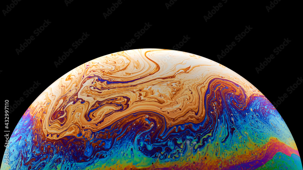 soap bubble macro on black background soap bubble macro on black background