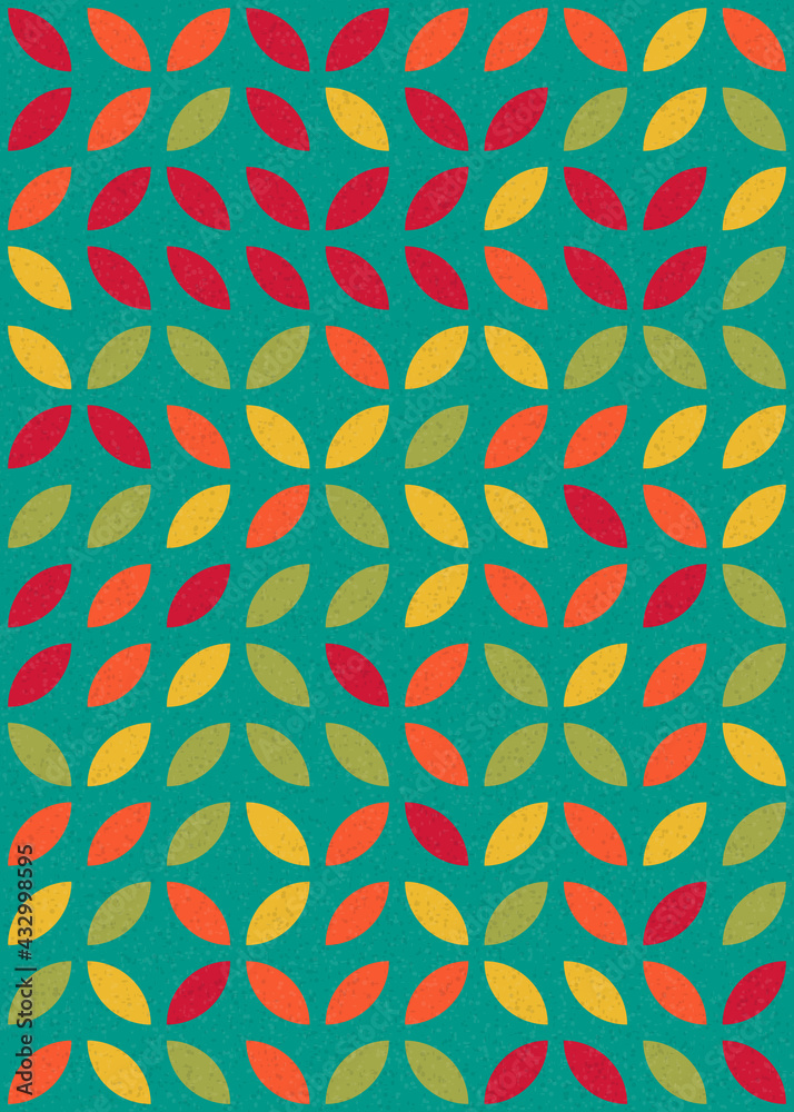 Abstract Geometric Pattern generative computational art illustration