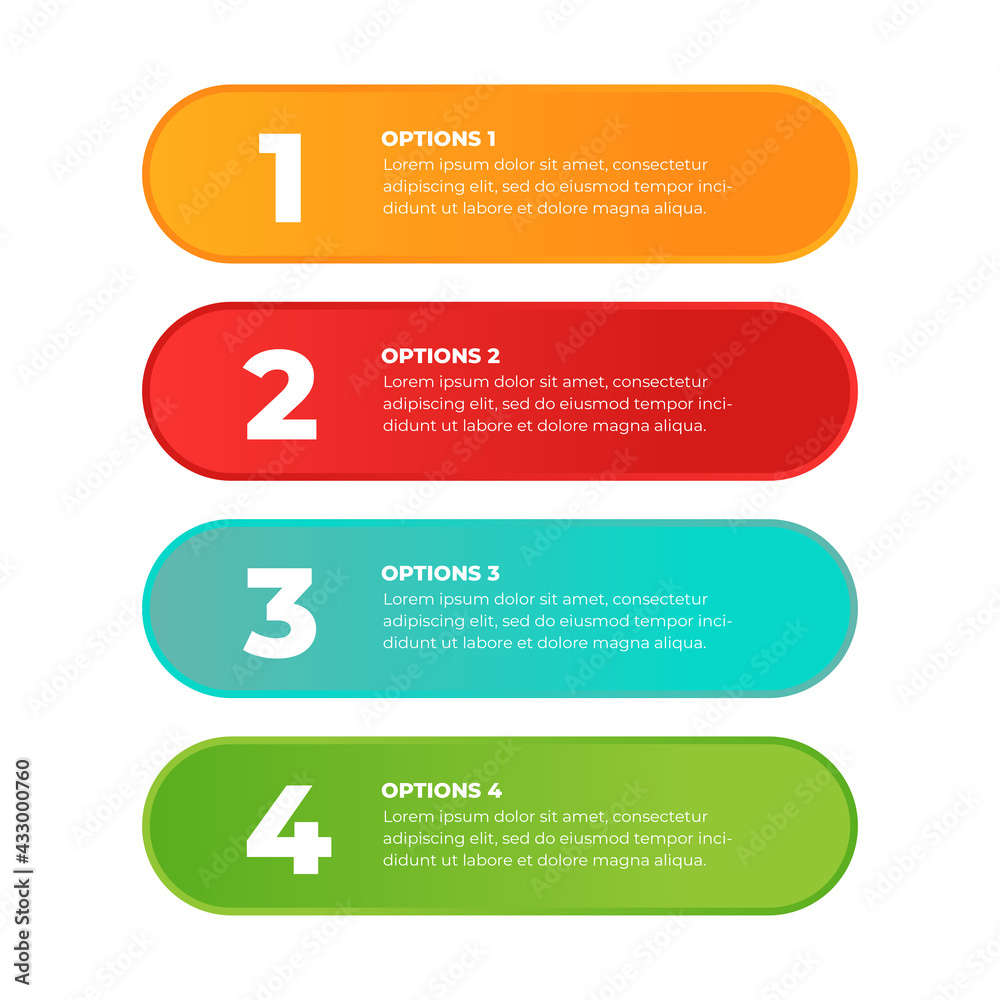 Step by step infographic template in rainbow colors. Vector illustration. Step by step infographic template in rainbow colors. Vector illustration.