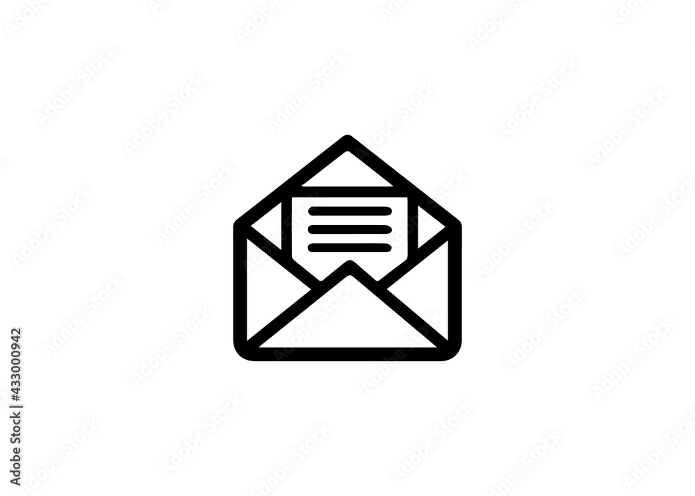 Envelope Email Icon Logo Vector Illustration Envelope Email Icon Logo Vector Illustration