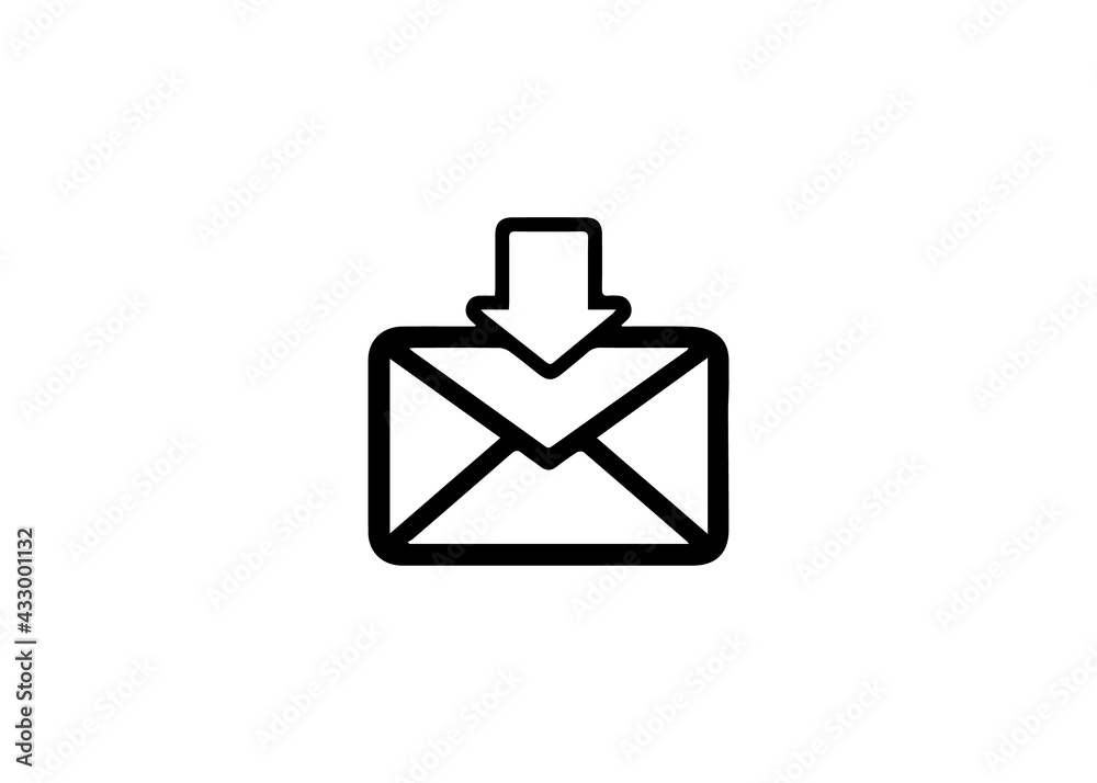 Envelope Email Icon Logo Vector Illustration Envelope Email Icon Logo Vector Illustration