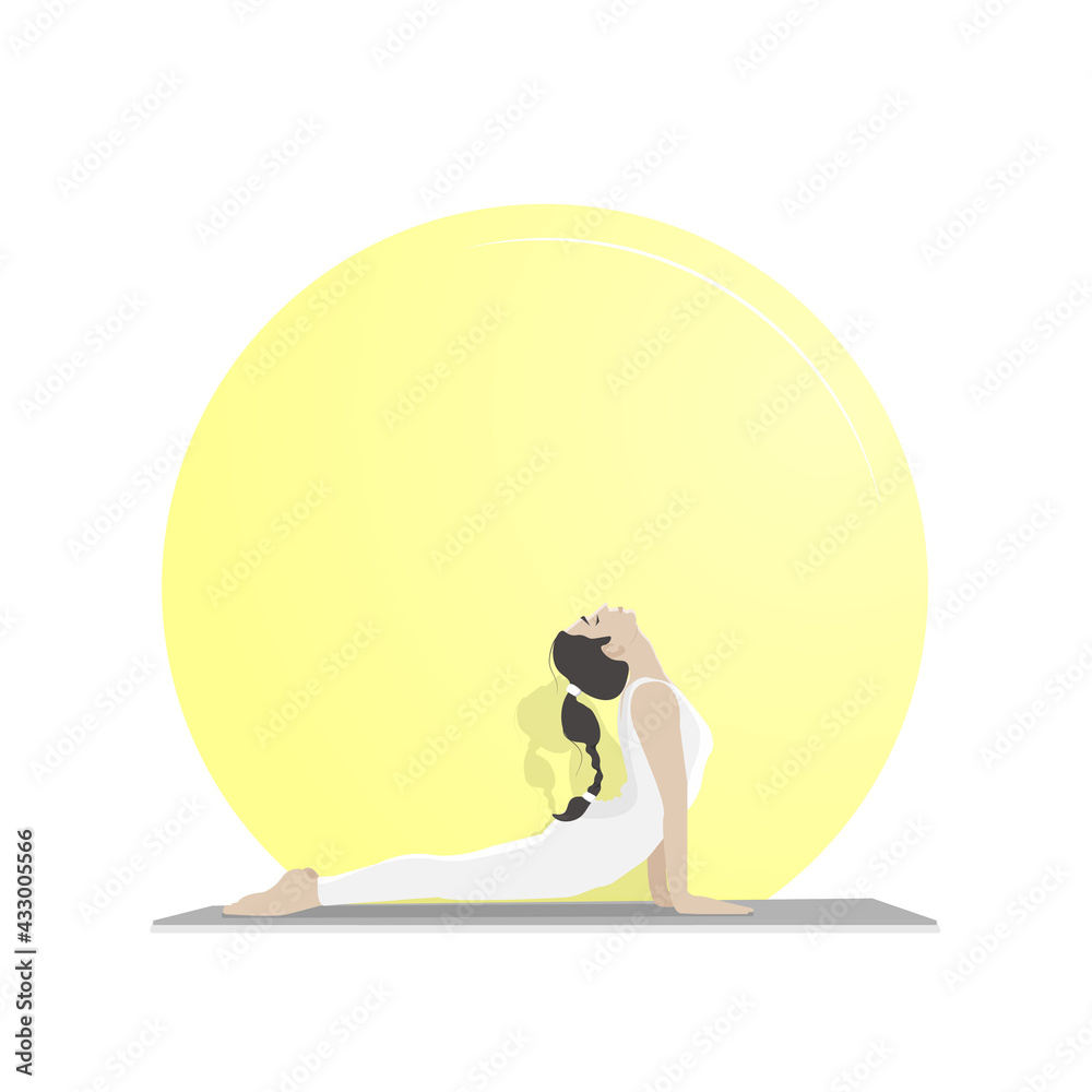 girl in yoga pose