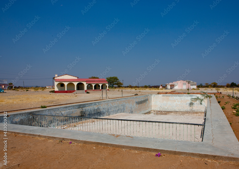 Ruins Of The Village Of Chitado After The Civil War, Angola Ruins Of The Village Of Chitado After The Civil War, Angola
