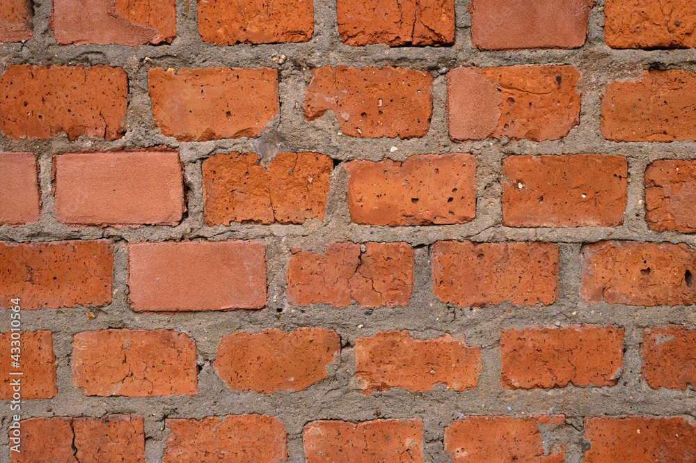 Abstract background of an old red brick wall Abstract background of an old red brick wall