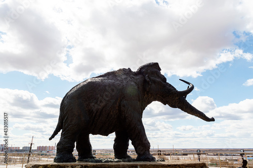 Statue of mammoth. 