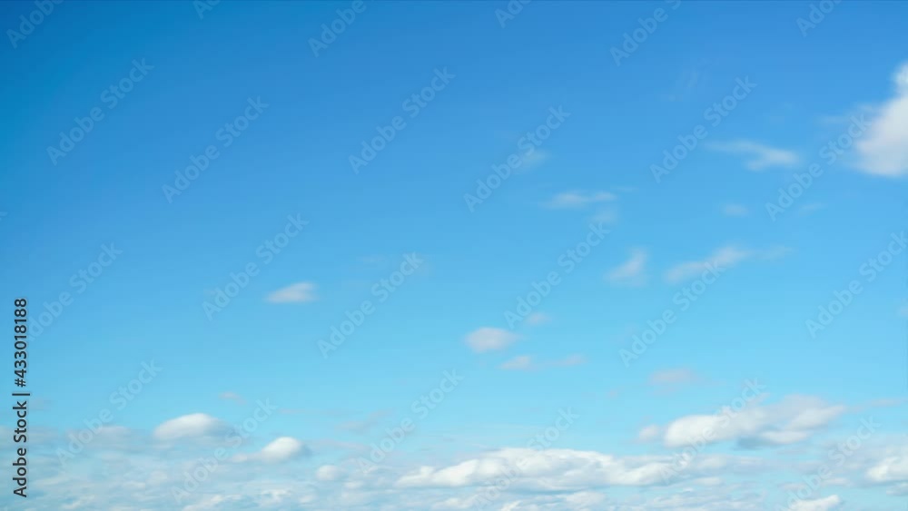 Time-lapse clouds in the sky. Time lapse of floating white clouds in the blue sky. Nature background Time-lapse clouds in the sky. Time lapse of floating white clouds in the blue sky. Nature background
