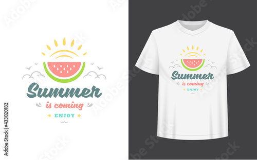 Summer quote or saying can be used for t-shirt, mug, greeting card, photo overlays