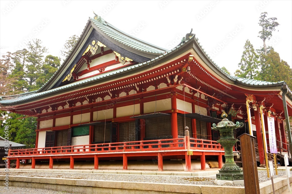 Daikodo Hall at Enryakuji Temple (Mount Hieizan) Toudou in Shiga prefecture, Japan - 比叡山 延暦寺 東塔 大講堂 Daikodo Hall at Enryakuji Temple (Mount Hieizan) Toudou in Shiga prefecture, Japan - 比叡山 延暦寺 東塔 大講堂