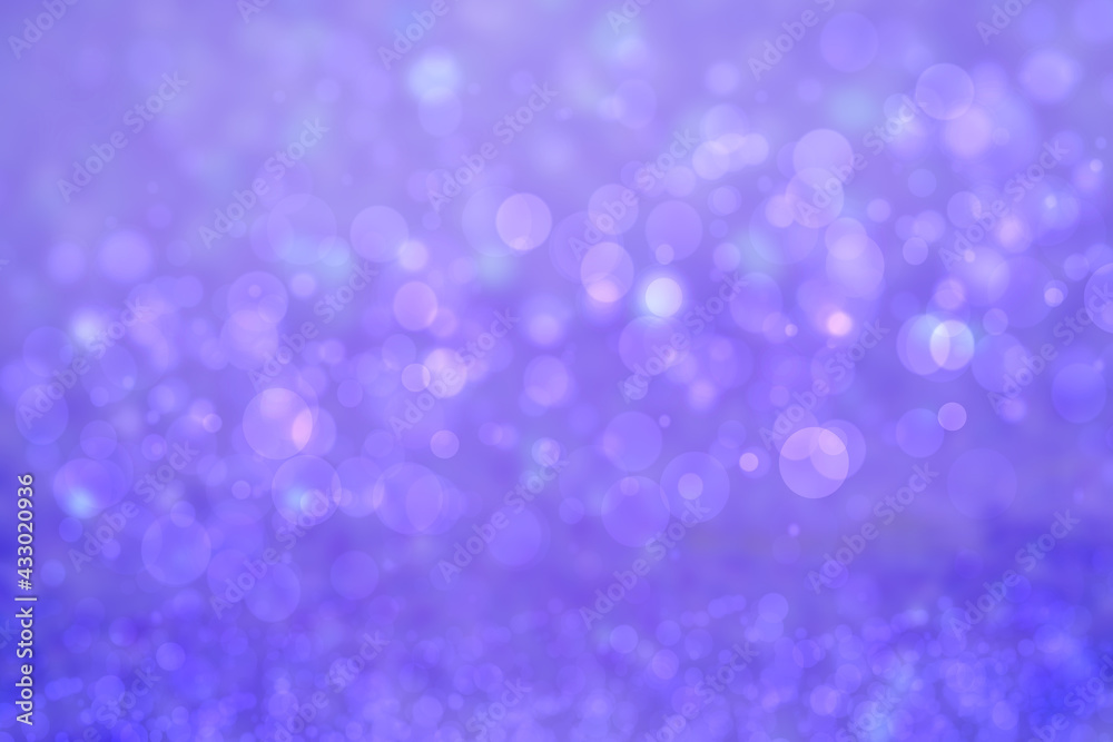 Abstract blue gradient pink purple background texture with glitter defocused sparkle bokeh circles and glowing circular lights. Beautiful backdrop with bokeh light effect.