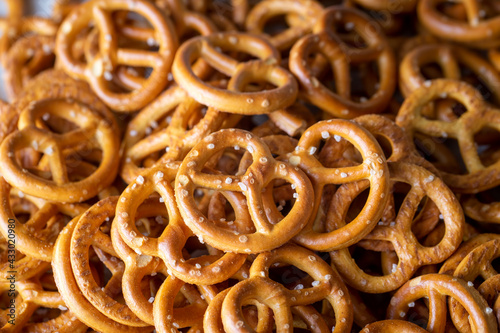 Mini crispy pretzels, food ...